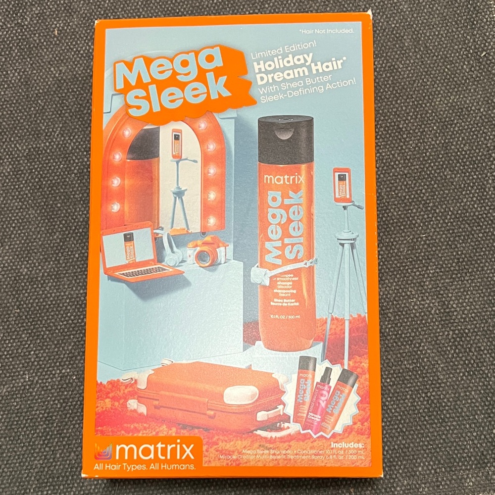 MATRIX Mega Sleek Hair Care 3pcSet Shampoo& Conditioner 10.1oz & Miracle Creator